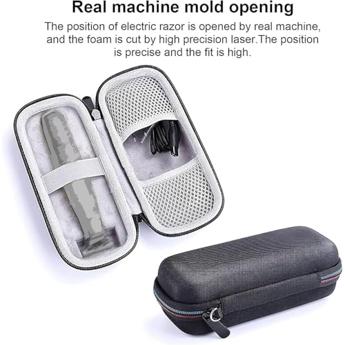 LinMei Hard Travel Case for Electric Trimmer & Shaver Compatible with Philips Norelco OneBlade QP2520, QP2530, QP2620, QP2630 - Waterproof, Durable and Compact Organizer