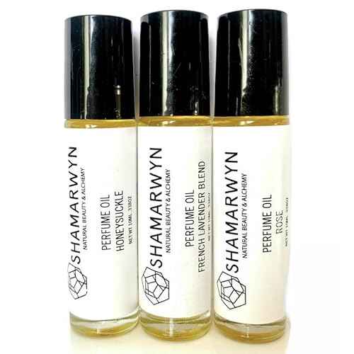 Botanical Perfume Oil Gift Set ? Rose, Honeysuckle & Lavender Roll-Ons | Natural Jojoba-Based Fragrance Trio, 10ML Each