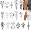 Viking Tribal Temporary Tattoos, 16 Sheets Waterproof