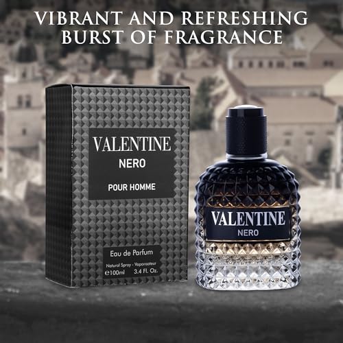Valentine Nero Men's Cologne - 3.4 fl oz Woody Aromatic Fragrance