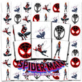 Spider-Verse Temporary Tattoos Bundle - 72 Pc Party Favors