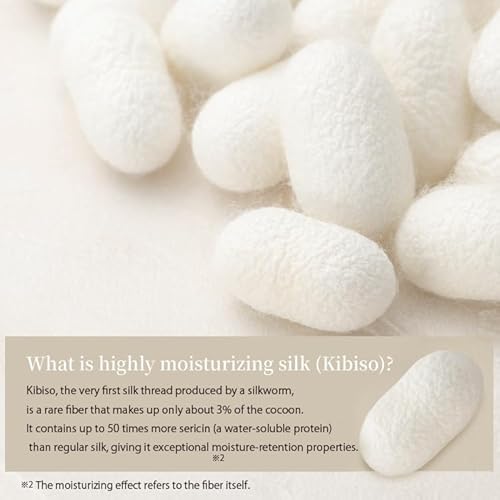 Silk Face Mitten 100% Natural Silk | Exfoliating Facial Puff for Sensitive Skin, Dry Skin, Blackheads, Pore Care, Gentle Peeling | Japanese Skincare Mitt | Rich Silk Face Towel Made in Japan