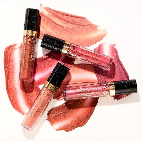 LAURA GELLER Chromatic Water Lip Tint, Holographic Lip Color, Water-Based Formula to Hydrate Dry Lips, Tea Rose