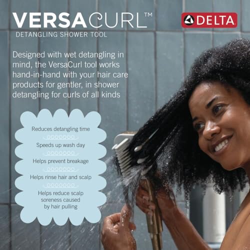VersaCurl Detangling Shower Tool for Curly Hair with 3 Inserts