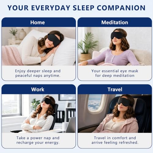Cooling Gel Eye Mask for Migraines & Puffy Eyes (2-Pack)
