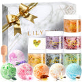 Mothers Day Gifts for Women - 15 Pcs Luxury Spa Gift Set Bath and Body Gift Set for Mom & Dad | Perfect Valentines Day, Christmas, Birthday Gifts with 6 x 150g Bath Salt & 6 x 100g Bath Bomb for Women