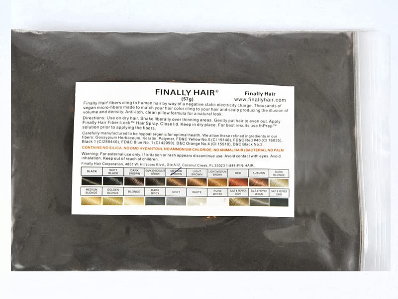 Hair Building Fibers Refill - Medium Brown 57g