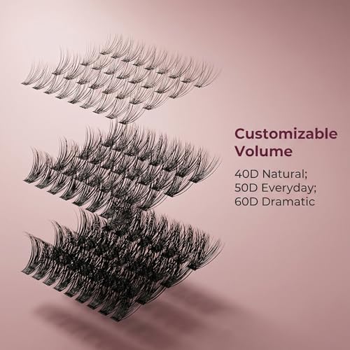 D-Roll Wispy Lash Clusters 40D 50D 60D - 12-18mm Reusable