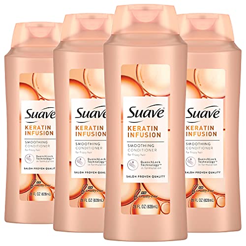 Suave Professionals Keratin Infusion Conditioner 28oz - 4 Pack