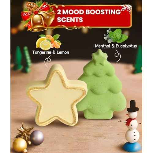 Shower Steamers Aromatherapy - 8 Pack Shower Bombs Christmas Gifts Stocking Stuffers for Women and Men, Stress Relief & Luxury Self Care, Gifts for Women Who Has Everything