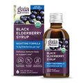 Gaia Herbs Black Elderberry, Nighttime Syrup - Immune Support Supplement - with Organic Black Elderberries, California Poppy & Lemon Balm for Restful Sleep & Immune Defense - 3 Fl Oz (18-Day Supply)