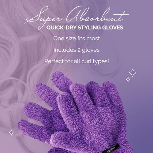 Curl Keeper Quick-Dry Styling Gloves - Microfiber Hair Towel