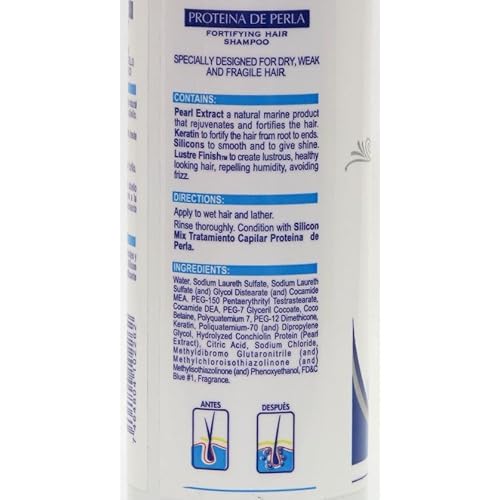 Silicon Mix Proteina De Perla & Shampoo 16 Oz Hair Treatment and Shampoo 16oz