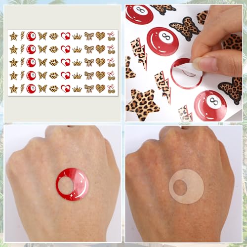 Hawaiian Tanning Stickers 500 Pcs - Self-Adhesive Body Stickers