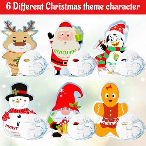 Timgle 12 Pcs Christmas Stocking Stuffers Bulk Facial Masks Skincare Face Sheet Masks Holiday Gifts for Women, Fragrance Hydrating Face Mask Spa Gifts Bulk for Coworker Adults Stocking Stuffer