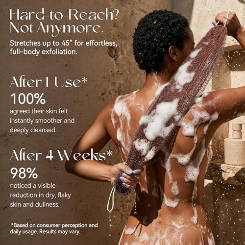 African Net Sponge 45" Elastic Exfoliating Bath Loofah