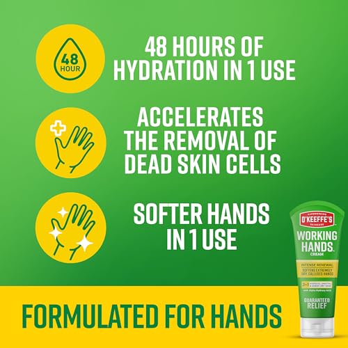O'Keeffe's Working Hands Intense Renewal Hand Cream with Urea, 3 oz Tube