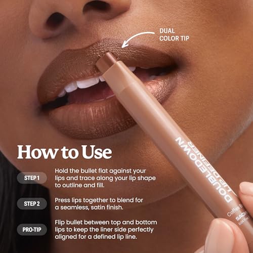 Sacheu DoubleDown Lip Definer 2-in-1 Lip Liner & Balm Glossed Over – Hydrating & Buildable