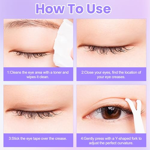480PCS Double Eyelid Tape Set - Invisible, Waterproof Lifter Strips