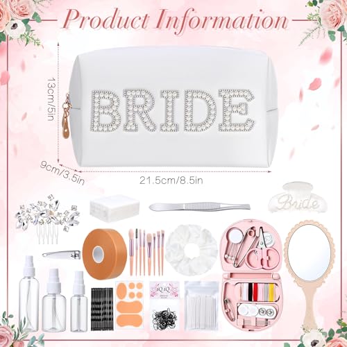 Bride Emergency Kit with Makeup Bag & Sewing Set