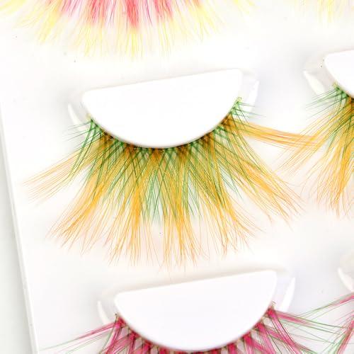 6D Fluffy Mink Eyelashes - 5 Colors Dramatic Fake Lashes
