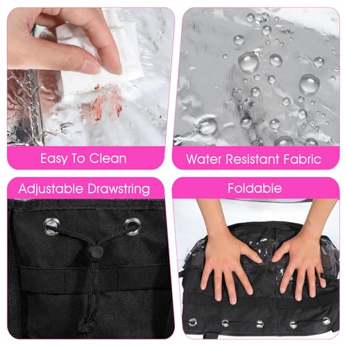 Hairstylist Traveling Bag, Large Capacity Hairdresser Barber Bag, Heat Resistant Hair Tools Travel Bag, Professional Makeup Organizer Bag, Waterproof Shower Toiletry Bag