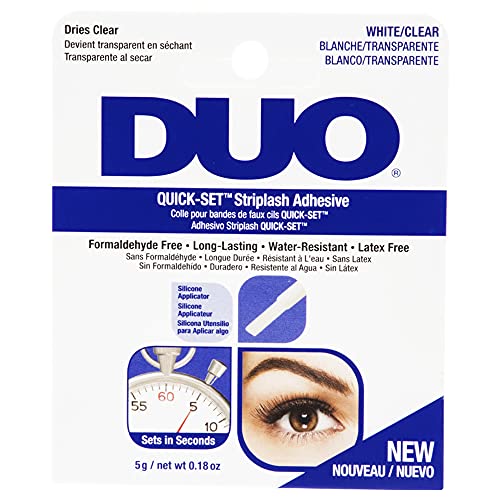 DUO Quick-Set Clear Eyelash Adhesive, 0.18 oz