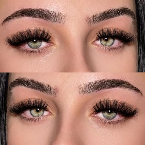 Mink Lashes Fluffy Wispy 14 Pairs Natural Cat Eye Strips