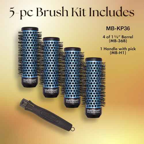 Olivia Garden MultiBrush - Non-Electrical Detachable Thermal Brush with Ceramic Barrel