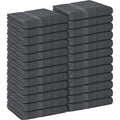Utopia Towels, Salon Towel, Pack of 24, Not Bleach Proof, 16 by 27 Inches, Highly Absorbent Cotton Towels for Hand, Gym, Beauty, Spa, and Home Hair Care, Grey