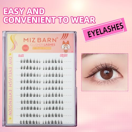 10 Pairs Cluster Lash Extensions DIY Wispy Natural False Eyelashes