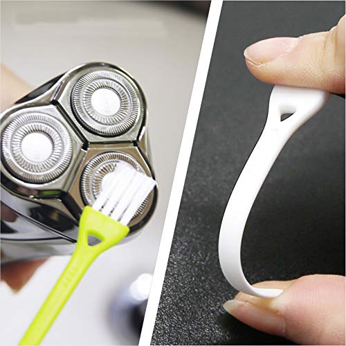 Electric Shaver Cleaning Brushes Razor Cleaner Set Nylon Bristles PP Handle Compatible with Electric Shaver, Trimmer - Set of 9, Man¡¯s Small Brush kit, Razor Cleaner
