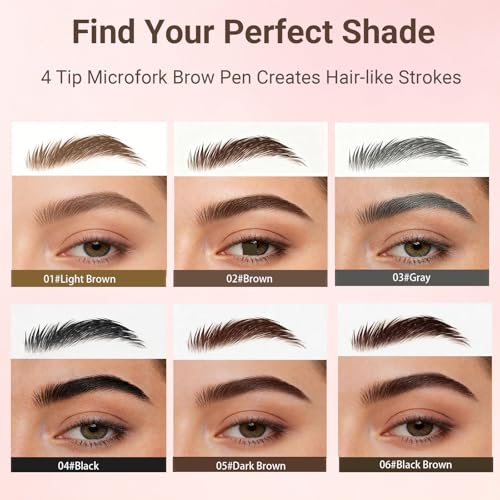 Micro-Fork Eyebrow Pencil for Sparse Brows - 24HR Waterproof