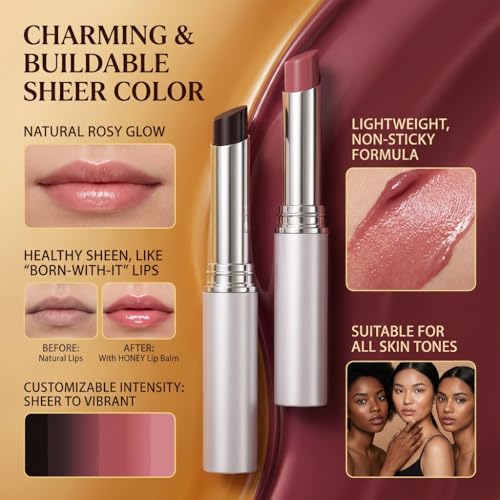 Honey Lip Tint Balm - Hydrating Shea Butter & Vitamin E