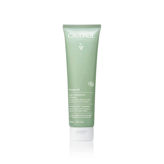 Caudalie Vinopure Pore Purifying Gel Cleanser with Natural Salicylic Acid, 5 Fl Oz