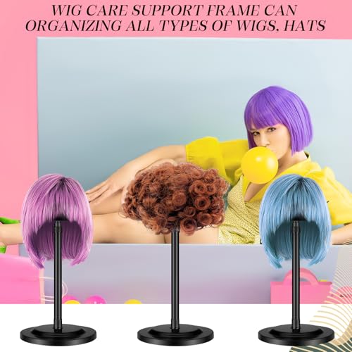 Tatuo 8 Pcs Adjustable Wig Stand Set, 9.8"-18.9" Height