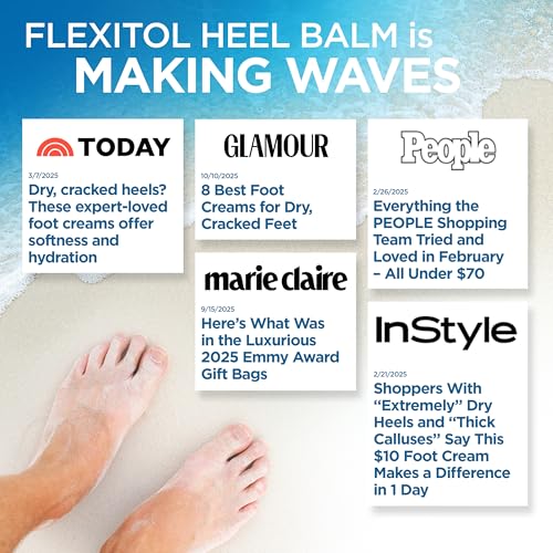 Flexitol Heel Balm - Cracked Heel Cream with 25% Urea, 4 oz