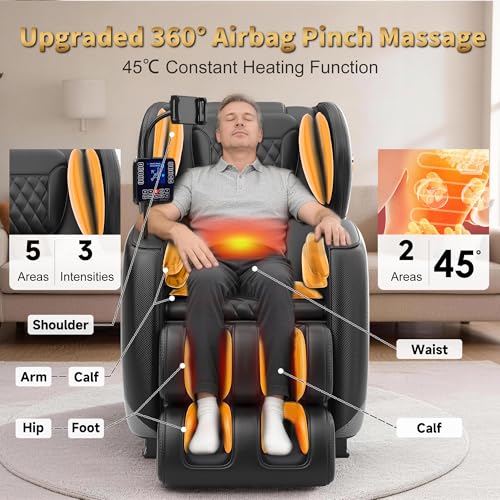 VireoNest Zero Gravity Massage Chair with Heat & Airbags