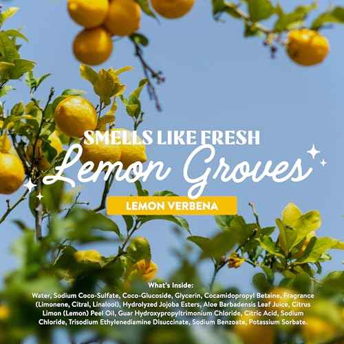 Cleancult - Lemon Verbena - Moisturizing Liquid Hand Soap - Refillable Aluminum Bottle - Made with Aloe Vera - Nourishes & Moisturizes Dry & Sensitive Skin - 12 oz - 3 Pack