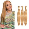#27 Honey Blonde Straight Hair Bundles 30 30 30 Inch