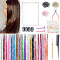 Hair Tinsel Kit - 48 Inch Glitter Extensions, 20 Colors for Festivals