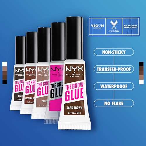 Clear Brow Gel with 16 Hour Extreme Hold - Non Sticky, Flake Resistant - 0.17 Fl Oz - Variation 01