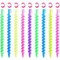 WILLBOND 100 Pcs Spiral Perm Rods Kit with Clips for Long Hair