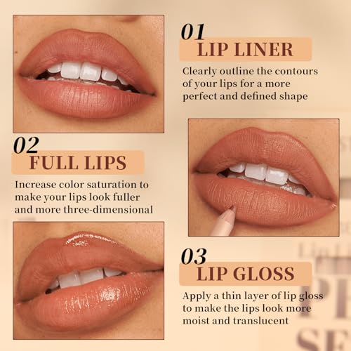 12-Color Matte Velvet Lip Liner Set - Waterproof & Long-Lasting