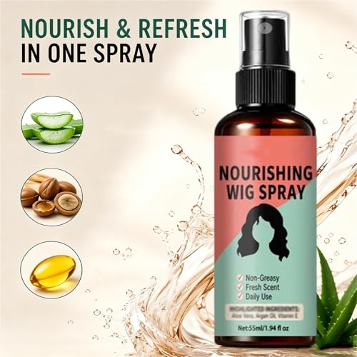 Frizz Control Wig Spray - Nourishing & Quick-Drying Formula 55ml