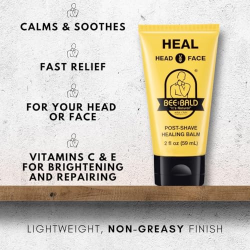 Bee Bald HEAL Aftershave Balm for Men | Razor Burn & Irritation Relief