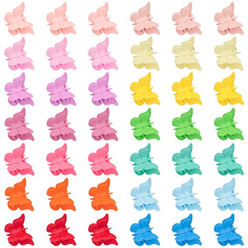 EAONE Matte Butterfly Hair Clips Set of 50 - Mini Claw Clips