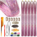 CelineBella Bubblegum Pink Hair Tinsel 48" - 1250 Strands