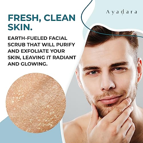 Exfoliating Acne Scrub, 4 fl oz(118 ml), Exfoliating Acne Face Wash, Natural Facial Scrub for Severe and Hormonal Acne, Facial Acne Scrub for Teens, Women, Men, and Adults, 120-Day Supply