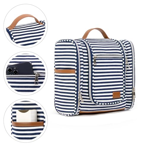 Hanging Travel Toiletry Bag with 10 Mesh Pockets